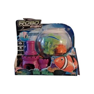 Zuru - Robot Fish avec Corail : "Un poisson robotique Zuru avec son corail, un habitat sous-marin, une vie aquatique animée, des aventures sous la mer ! - Alitek"