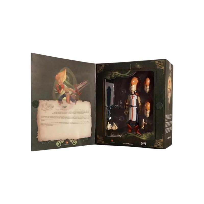 Une figurine de collection représentant Tristepin, le célèbre Iop du jeu vidéo Dofus. Cette édition collector capture son style dynamique avec une attention aux détails et une pose de combat épique. Un must-have pour les fans de l'univers Krosmoz. -Alitek