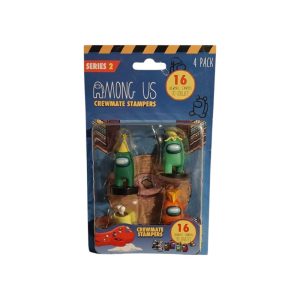 "Among Us Crewmate Stampers, 2021. Ensemble de 5 figurines, tampons inclus. Among Us, collection de figurines. -Alitek"