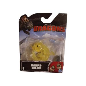 "Barf et Belch, le duo rigolo. Figurine DreamWorks Dragons, pour les fans. Crachez du feu et amusez-vous -Dragons Figurines Alitek."