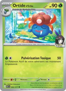 carte pokemon ortide d'erika 002/217