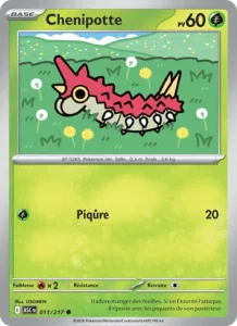carte pokemon chenipotte 011/217