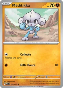 carte pokemon méditikka 103/217
