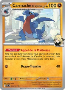 carte pokemon carmache de cynthia 110/217
