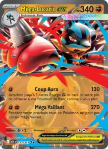 carte pokemon méga-lucario-ex 113/217