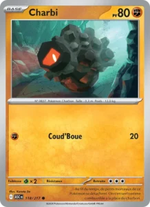 carte pokemon charbi 118/217