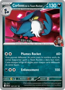 carte pokemon corboss de la team rocket 127/217