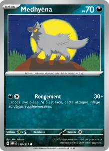 carte pokemon medhyèna 128/217