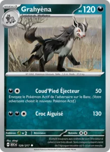 carte pokemon grahyèna 129/217