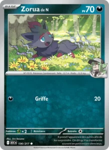 carte pokemon zorua de n 136/217
