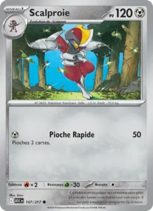 carte pokemon scalproie 147/217