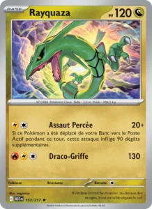 carte pokemon rayquaza 153/217