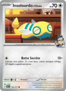 carte pokemon insolourdo d'okuba 163/217