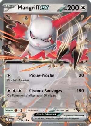 carte pokemon mangriff-ex 167/217