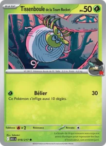carte pokemon tissenboule de la team rocket 018/217