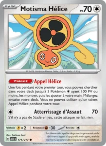 carte pokemon motisma hélice 171/217