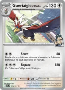 carte pokemon gueriaigle d'okuba 174/217
