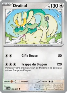 carte pokemon draïeul 176/217