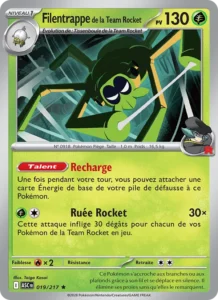 carte pokemon filentrappe de la team rocket 019/217