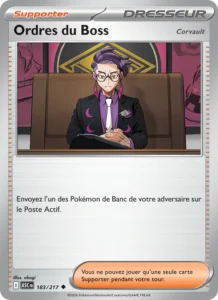 carte pokemon ordres du boss 183/217