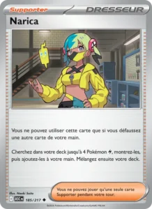 carte pokemon narica 185/217