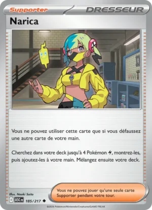 carte pokemon narica 185/217