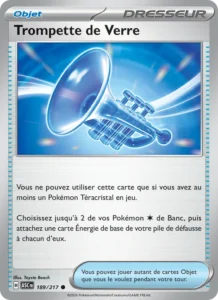 carte pokemon trompette de verre 189/217