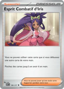 carte pokemon esprit combatif d'iris 190/217