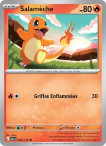 carte pokemon salamèche 020/217