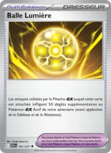 carte pokemon balle lumière 191/217