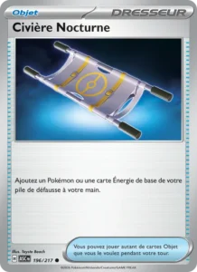 carte pokemon civière nocturne 196/217