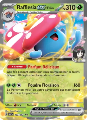 carte pokemon rafflesia-ex d'erika 003/217