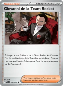 carte pokemon giovanni de la team rocket 204/217