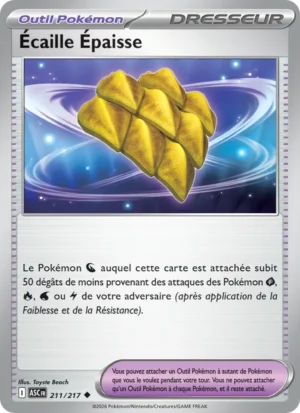 carte pokemon écaille épaisse 211/217
