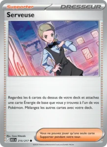 carte pokemon serveuse 215/217