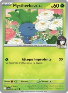 carte pokemon mystherbe d'erika 001/217