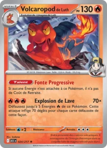 carte pokemon volcaropod de luth 024/217