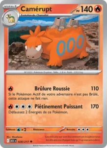 carte pokemon camérupt 028/217
