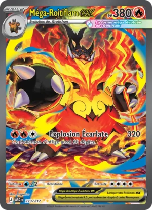 carte pokemon méga-roitiflam-ex 273/217
