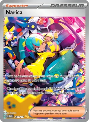 carte pokemon narica 291/217