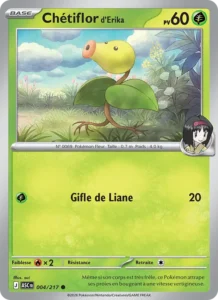 carte pokemon chétiflor d'erika 004/217