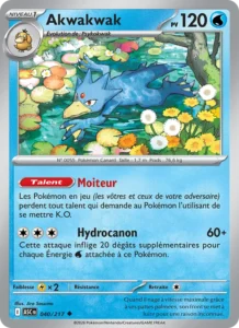 carte pokemon akwakwak 040/217