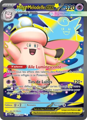 carte pokemon méga-mélodelfe-ex 103/88