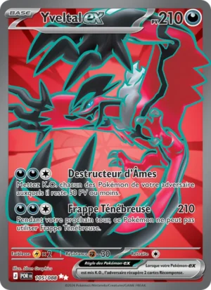 carte pokemon yveltal-ex 105/88