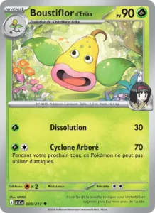 carte pokemon boustiflor d'erika 005/217