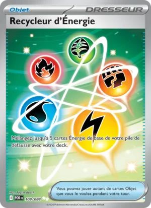carte pokemon recycleur d'énergie 108/88