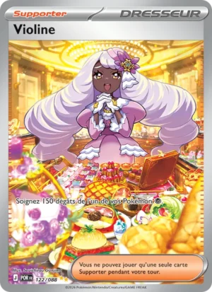carte pokemon violine 122/88