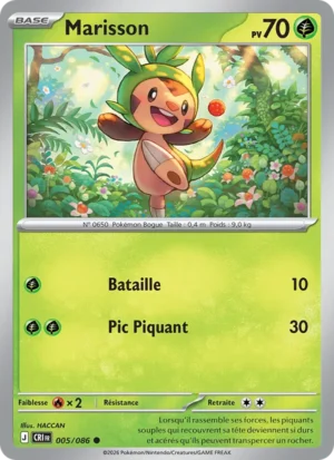 carte pokemon marisson 005/86
