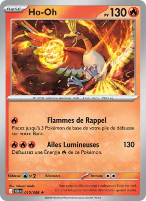 carte pokemon ho-oh 010/86