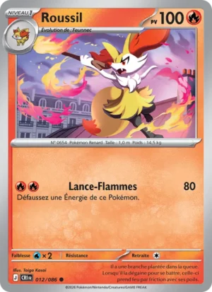 carte pokemon roussil 012/86